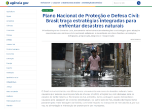 Plano Nacional de Proteção e Defesa Civil: Brasil traça estratégias integradas para enfrentar desastres naturais