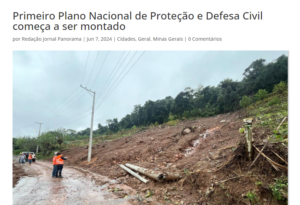 Primeiro Plano Nacional de Proteção e Defesa Civil começa a ser montado