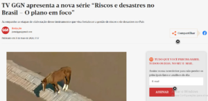 TV GGN apresenta a nova série “Riscos e desastres no Brasil – O plano em foco”